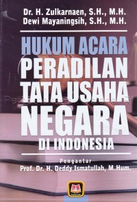 Image of Hukum acara peradilan tata usaha negara di Indonesia